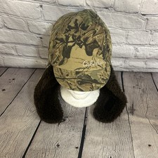 Vtg Cabela's Hunting Winter Trappers Hat With Ear Flaps Size Large Made In USA
