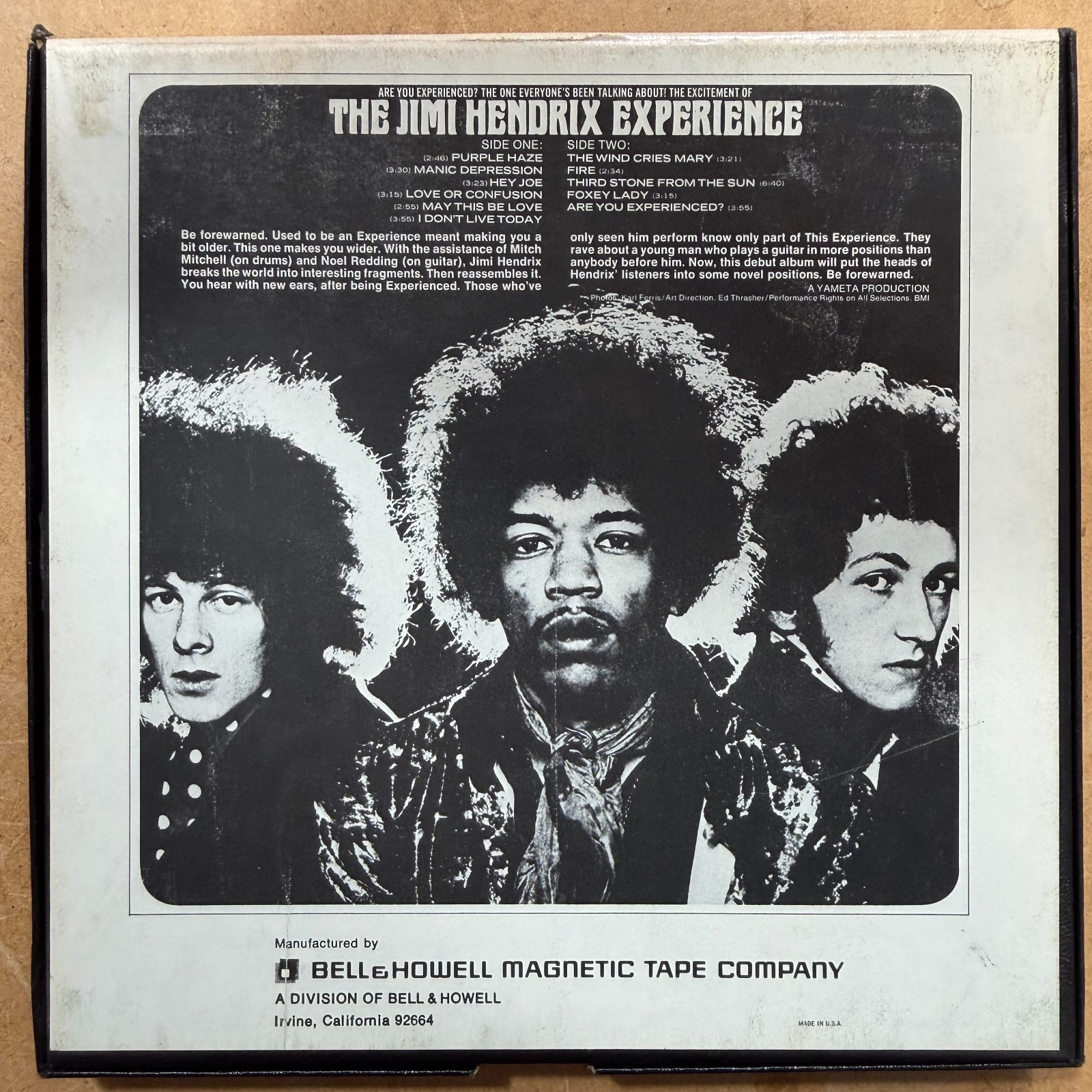 The Jimi Hendrix Experience - Are You Experienced Reel To Reel Tape RST ...