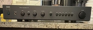 NAD 114 Stereo Preamplifier Black 2 Ch Analog Phono 6 In 4 Out RCA