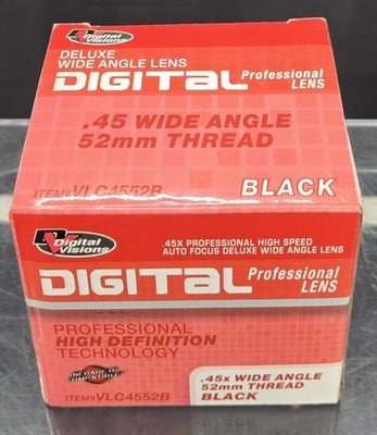 General Brand Pro .45x Wide Angle Conversion Lens w/Macro 58mm Threading - Black