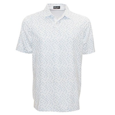 Byron Nelson Golf Men's Circles DriWay Polo Shirt - Moisture Wicking - New