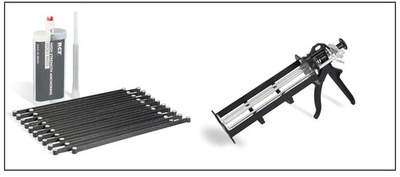 #ad Rhino Carbon Fiber Concrete Crack Lock Kit RCF CCLK 20 Pack w Dual Cartridge $399.99