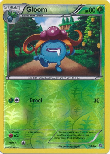 Gloom - 2/98 - Uncommon - Reverse Holo LP, English Pokemon Ancient Origins
