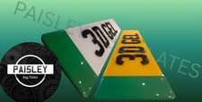 CHEAP PREMIUM QUALITY NUMBER PLATES - 3D GEL DIGITS + EV GEL BADGE
