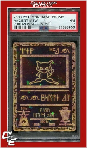 Wizards Black Star Promo Ancient Mew Movie Promo PSA 7