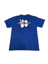 Trader Joe's Shirt Mens Medium Hibiscus Blue Employee Crew Tee Port  Company