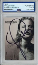 TAYLOR SWIFT Signed Reputation Album Cover LONG SIG Cut PSA DNA COA Autograph