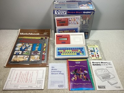 VTech Smart Start Basic Electronic Learning Toy Vintage 1993 + 2 Matchbooks