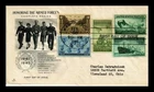 DR JIM STAMPS US COVER WORLD WAR II ARMED FORCES COMPLETE SERIES FDC COMBO