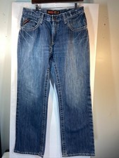 Ariat Work FR Jeans Mens 33x30 Blue M4 Low Rise Boot Cut Flame Resistant CAT 2