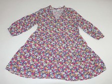 Gap Women's A-Line Dress Large NWT 3/4 Sleeves Multi Colored Above Knee Floral L