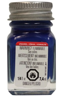 Testors Enamel Gloss and Flat Plastic Model Paint Glass Bottles 1/4 Fl.Oz.