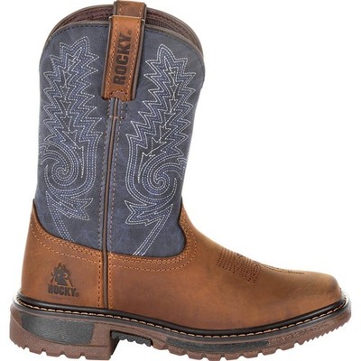 Rocky Kids' Ride FLX Western Boot - RKW0255C Unisex Kids' Western Shoes
