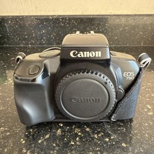 Canon EOS 750 SLR Film Camera Body Only Tested Works Soft Cover New Li Battery