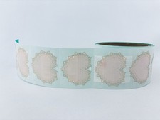 Vintage 1989 Pink Lace Heart Mrs. Grossman's Stickers Roll Scrapbooking Read 