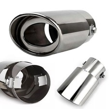 Universal Edelstahl Auto Auspuff Blende Endrohr Endstücke Auspuffblende DA 63 mm