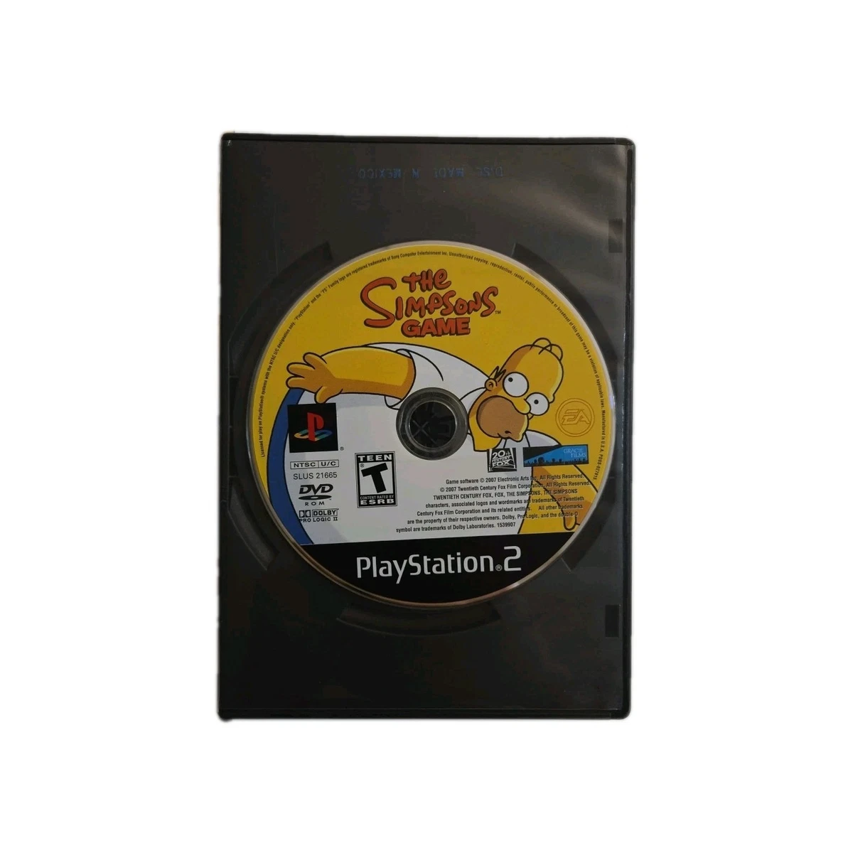 Jeu PlayStation 2 "Les Simpson" (Le Jeu) - Complet Avec Boîte Et Notice - Très Bon État