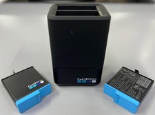 OEM GoPro Dual Battery Charger with 2 GoPro Batteries for HERO 5,6,7,8