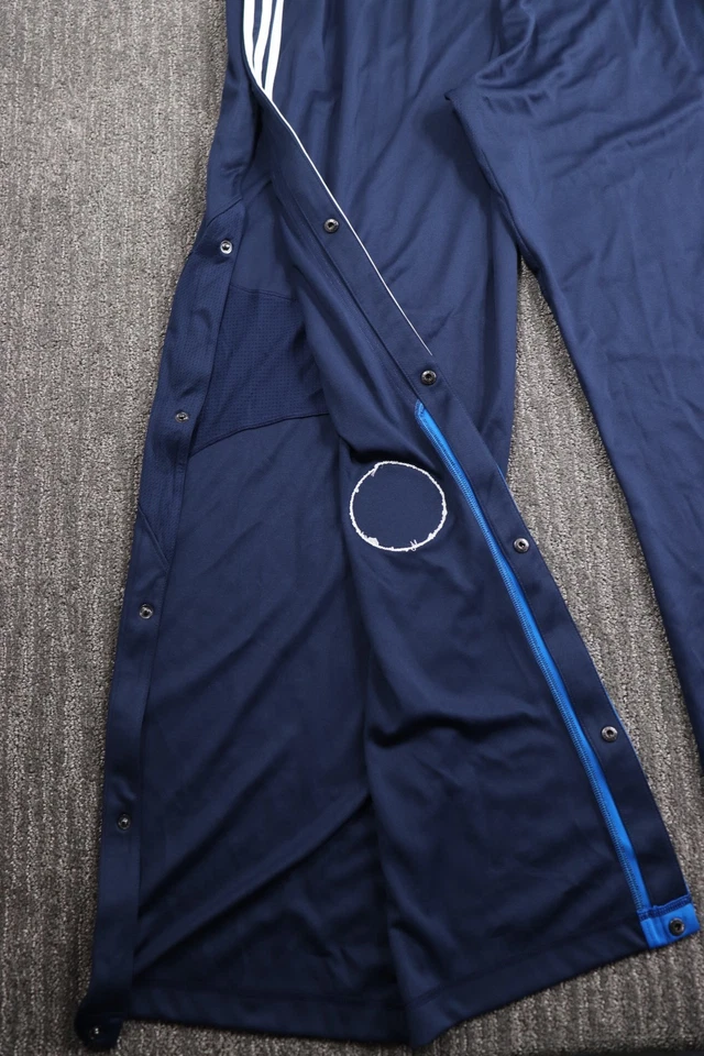 Y2K adidas Dallas Mavericks NBA Authentic Snap Track Pants Men 4XL extra Long - Image 4 of 4