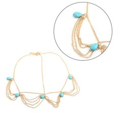 Forehead Chain Fairy Halloween Headdress Bridal Head Chain Wedding Hair Jewelry