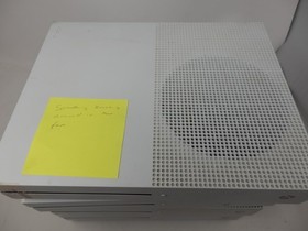 Lot of 5 Microsoft Xbox One S Model 1681 White Blue Consoles For Parts or Repair