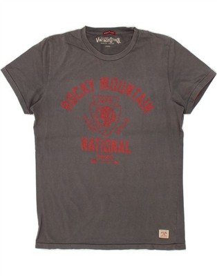 JACK & JONES Herren Grafik T-Shirt Oberteil Large Grau BI11