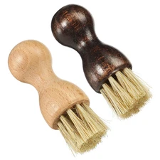 Bristle Shoes Brush, Mini Polish Daubers for Leather Boots Cloth, 1Set