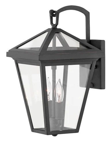 Hinkley Alford Place 14" High Museum Black Outdoor Lantern Wall Light - Picture 3 of 10