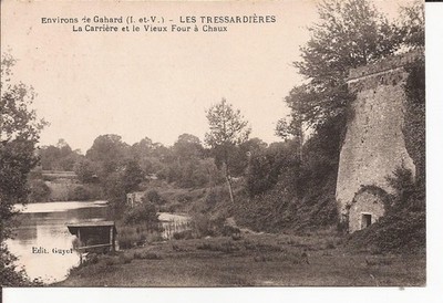 CP 35 Environs de GAHARD LES TRESSARDIERES La Carrière et le Four à Chaux