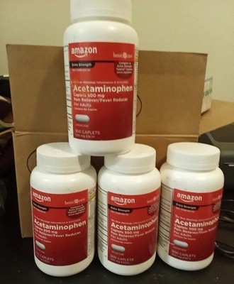 4X Extra Strength Pain Reliever - Acetaminophen 500mg - Fever Reducer Exp 05/28