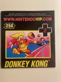 Donkey Kong NES Classics GBA Nintendo PAL I unscratched VIP insert 