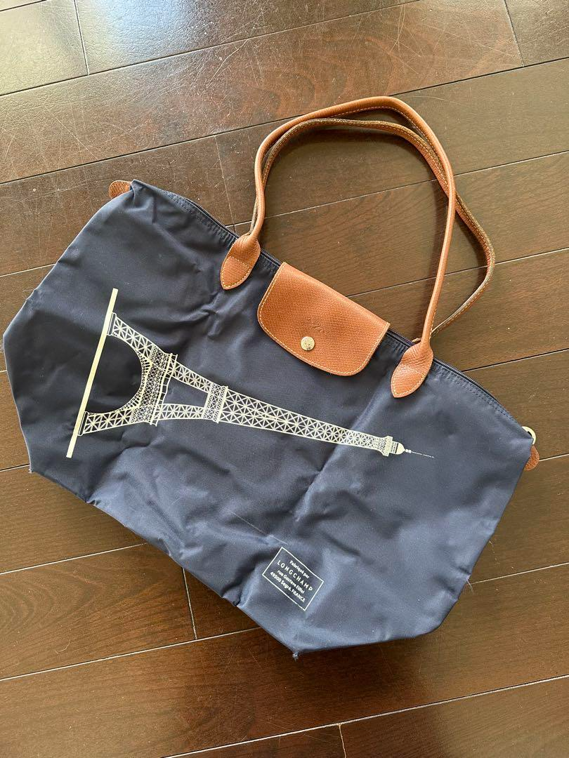 Longchamp Eiffel Tower Tote Bag Paris Limited Edition Navy women - Main Image