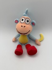 Ty Beanie Babies Boots Monkey Dora The Explorer Beanbag Plush 2013 6" Blue