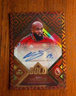 Bryan Mbeumo Topps Gold 2025/26 Auto 15/25