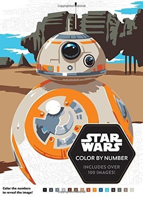 STAR WARS COLOR BY NUMBER By Lucas Film Book Group *Excellent Condition*