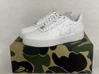 Authentic A Bathing Ape Bape Bape Sta White US 10 New Bapesta Sneakers