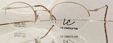 Original LIZ CLAIBORNE LC 121 G Eyeglasses ANTIQUE GOLD New Semirimless 48-21