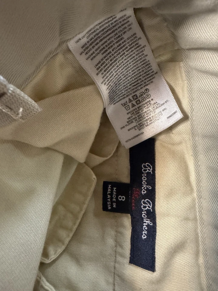 Pantalones de vestir Brooks Brothers caqui talla 8 para niños Foto 2 de 4