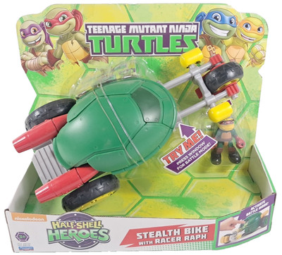 TMNT Teenage Mutant Ninja Turtles Half-Shell Heroes Stealth Bike mit Racer Raph