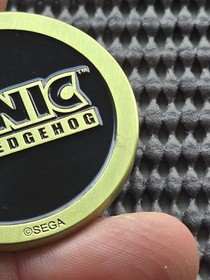 Knuckles Sonic Sega Shop UK Coin Medal Exclusive Rare Promo GENESIS SATURN CD 32