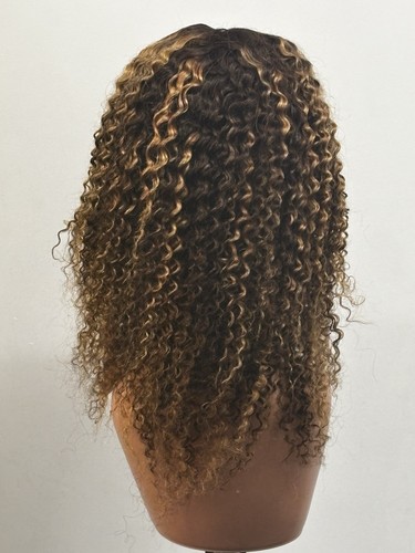 Women Kinky Curly Human Hair Wig Women 14 inch 4*4 closure, Next day delivery - Picture 2 of 9