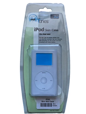 Apple iPod Mini 1st 2nd Generation White Silicone Case w' strap -SET OF 2