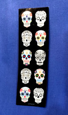 Day of the Dead "sugar skull" by Amscan Sticker Sheet