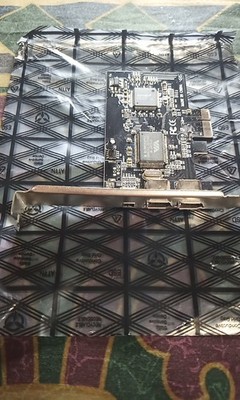 AsMedia Firewire card dual PCI-e 1394 IEEE ASM1085 VT 6307