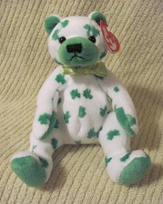 Ty Beanie Baby "CLOVER" Irish St Patrick's Day Teddy - 2001