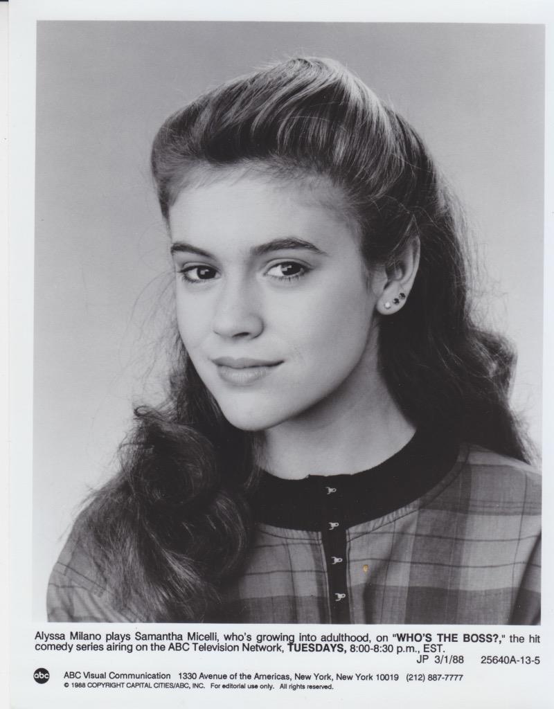 alyssa milano childhood  7X9 Orig. TV Still | eBay