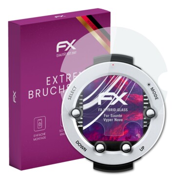 atFoliX Glasfolie für Suunto Vyper Novo Displayfolie 9H Schutzpanzer
