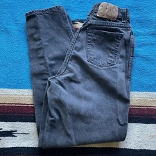 Vintage Gitano Charcoal Denim Jeans. Size 12 Tall. Tapered Leg. 27/31. 80’s