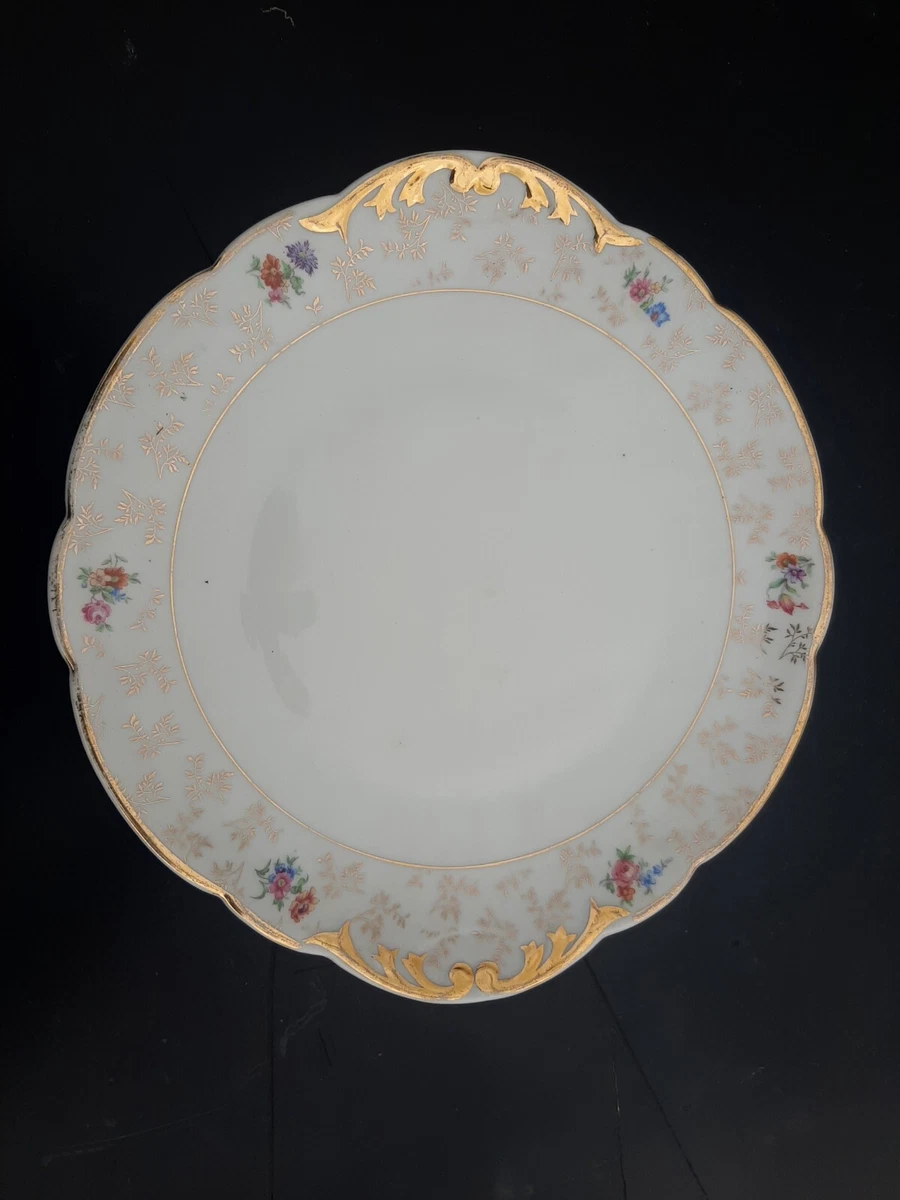 Assiette à Bouillie Ancienne En Porcelaine De Chauvigny - Occasion Vintage