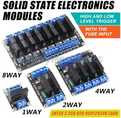 5V SSR G3MB-202P Solid State Relay Module 1/2/4/8 Channel For Arduino